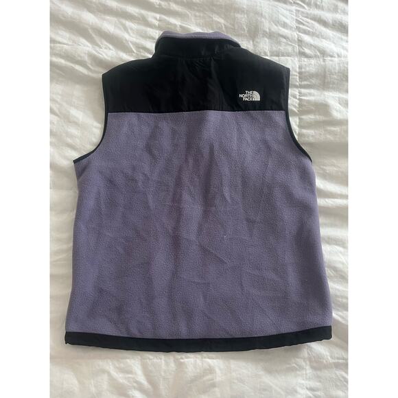 The North Face Men's Full Zip Fleece Vest Jacket Lavender/Black Size L - Picture 2 of 5